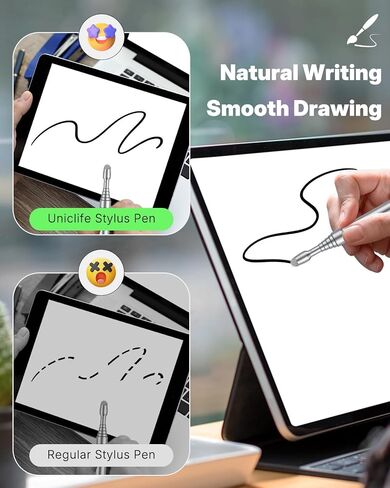 Uniclife Telescopic Stylus Pen for Touchscreens, Telescopic Teachers Pointer with Stylus & Lanyard, Retractable Teacher Pointer Stick for Classroom, Extendable Whiteboard Pointer, up to 39.3" (Black) in Saudi Arabia