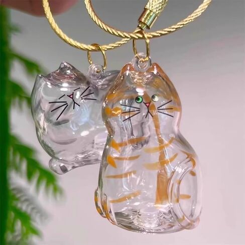 Pet Fur Memorial Keychain-Transparent cat Hair Keychain,Pendant for Cat & Dog Hair Collection -Animal Lovers Keepsake Gift in Saudi Arabia