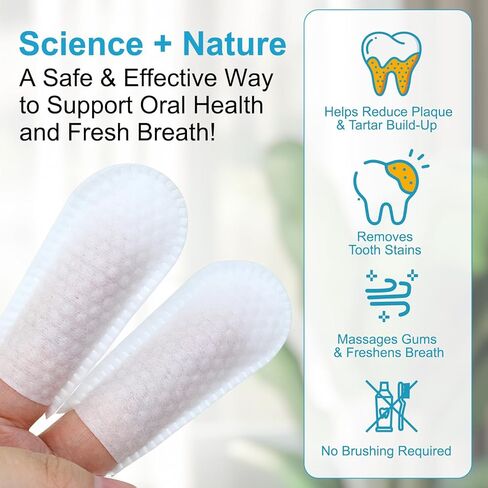 مناديل إصبع الأسنان للحيوانات الأليفة للكلاب - أذن الكلب مناديل ، مناديل أصابع تنظيف الأسنان للحيوانات الأليفة للقطار ، 50 ٪ in Kuwait