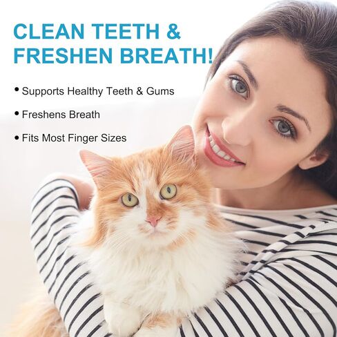 مناديل إصبع الأسنان للحيوانات الأليفة للكلاب - أذن الكلب مناديل ، مناديل أصابع تنظيف الأسنان للحيوانات الأليفة للقطار ، 50 ٪ in Kuwait