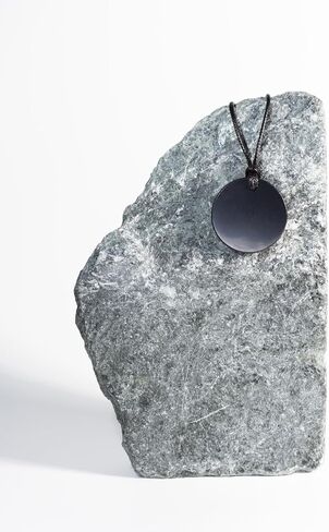 Keled Rocks Shungite Pendant Necklace Raw Stone in Saudi Arabia