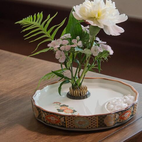 Flower Frog Ikebana Kenzan,2 Inch Stainless Steel Floral Stem Holders with Non Slip Rubber Base&Brass Needles,Professional Flower Arranging Tools for Vase,Bouquet,and DIY Crafts in Kuwait