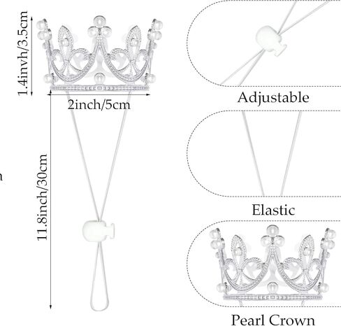 2 Pcs Dog Tutu Dress with Pearl Crown for Small Medium Pet Cat Dog Halloween Costume Dress for Ballet Birthday Party Wedding Photo Prop in Saudi Arabia