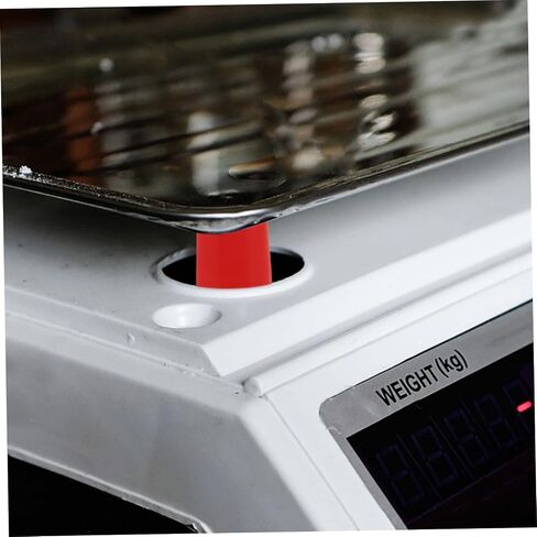 4pcs Scale Feet for Digital Kitchen Scales Stable Weighing Tray Pan Accessories Easy to Install White Plastic Support for Accurate Measurements in Saudi Arabia