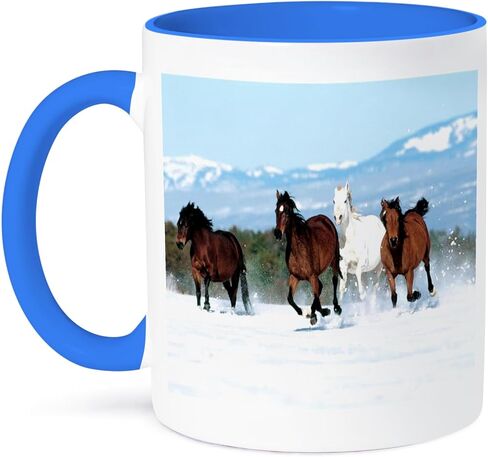 3dRose mug_55198_4 "For Love Of A Beagle" Two Tone Black Mug, 11 oz, Multicolor in Saudi Arabia