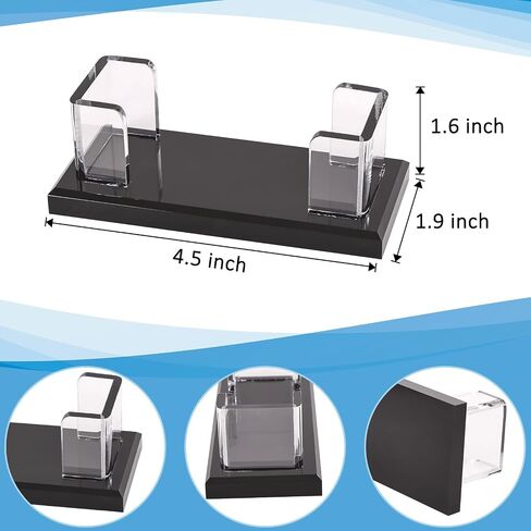 2 Pack Business Card Holder for Desk, Multiple Business Card Holders, Acrylic Business Card Display Stand for Office, Home, Restaurant, Exhibition in Saudi Arabia