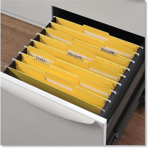 Universal UNV13524 1/3 CUT TAB LETTER SIZE Deluxe Deluxe TOP TOP مجلدات مع السحابات - الأصفر (50/صندوق) in Saudi Arabia