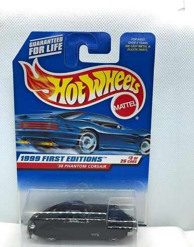 Hot Wheels, '38 Phantom Corsair, 1999 First Editions 3 of 24, #656 in Saudi Arabia