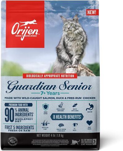 ORIJEN Guardian 8 Grain Free High Protein Premium Dry Cat Food 4lb Bag in Kuwait