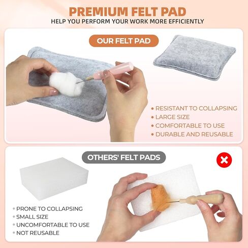 طقم التورط الإبرة Iptek ، 6 قطع القطط التي تصنع طقم مبتذات الإبرة الصوفية مع تعليمات ، ومجموعات التلبيس للمبتدئين ، ومبتدئين إبرة كيت ، ومجموعة الصوف (6 قطط حزمة) in Kuwait