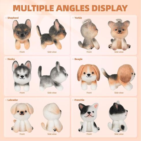 طقم التورط الإبرة Iptek ، 6 قطع القطط التي تصنع طقم مبتذات الإبرة الصوفية مع تعليمات ، ومجموعات التلبيس للمبتدئين ، ومبتدئين إبرة كيت ، ومجموعة الصوف (6 قطط حزمة) in Kuwait