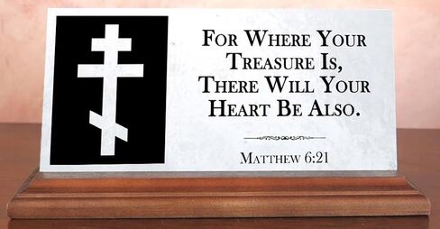 Personalized Bible Verse Plaque with Cross – Solid Imported Marble Christian Desk & Shelf Display – Custom Scripture Quote Gift – Made in USA – Broad Bay in Saudi Arabia