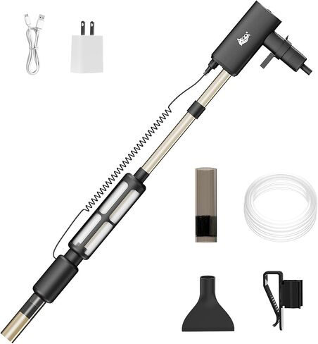 AQQA Electric Aquarium Aquarium Cleaner Cleaner - 8W/213GPH TABLE TANK TANCHER ATTROALS ATOLSITION AUTORAL AUTORTION in Kuwait