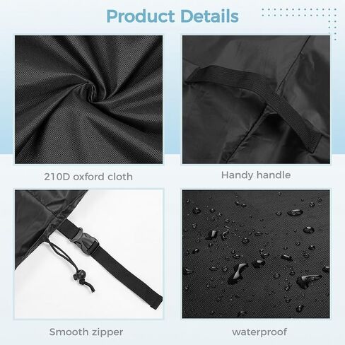 Heavy Duty Chiminea Cover with Waterproof Oxford Cloth, Adjustable Fit, 24 X 48 Inches in Saudi Arabia