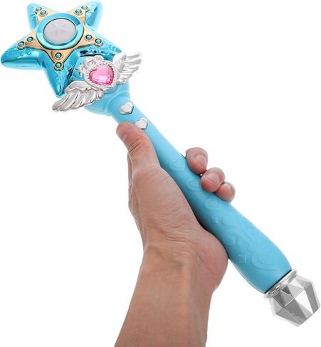 Toyandona Kids Princess Led Star Fairy Stick Party Favor Girl Dress-Up Accessor Fight-Up Fairy Fairy Wand Stick toy للاحتفالات بعيد الميلاد وحفلات الأزياء عيد الميلاد in Kuwait