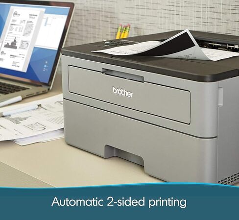 Brother HL -L2350DW Series Compact Wireless Monochrome Laser Printer - Printing Mobile - طباعة Duplex Auto - ما يصل إلى 32 صفحة/دقيقة - حتى 250 ورقة ورقة - عرض LCD 1 سطر + كابل HDMI in Saudi Arabia