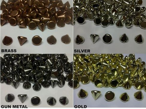 Craftbuddyus 100pcs النحاس النحاس الأكريليك 10 مم المخروطات المخروط in Kuwait