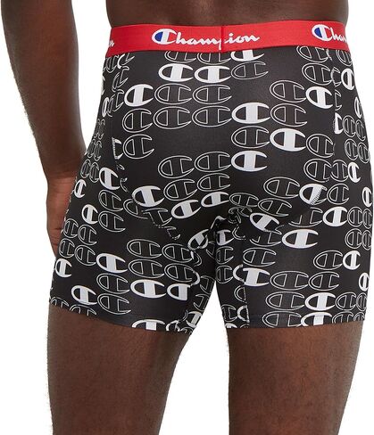 Champion Men's Lightweight & Breathable Stretch Boxer Brief (Pack of 3) in Kuwait