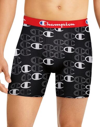 Champion Men's Lightweight & Breathable Stretch Boxer Brief (Pack of 3) in Kuwait