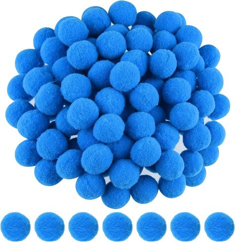 ANPUNAT 200 Pcs Craft Pom Poms 1 Inch Felt Balls DIY Art Creative Crafts Projects and Decoration(White) in Saudi Arabia