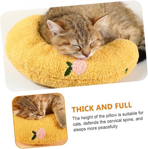 DECHOUS U-Shape PET Neck Pillow for Dogs and Cats Comfortable Sleeping Cushion Neck Support Breathable Design for Deep Sleep and Travel in Saudi Arabia