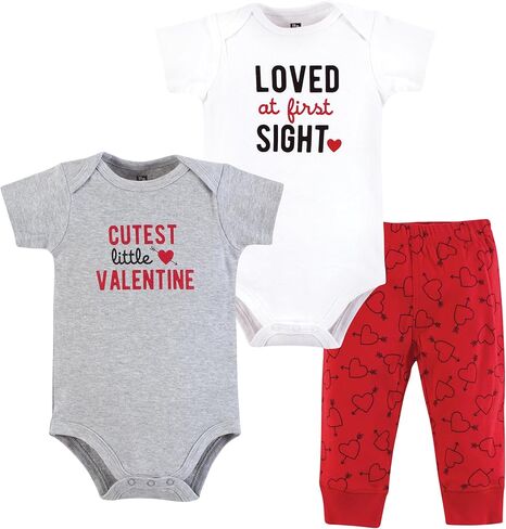 Hudson Baby Unisex Baby Cotton Bodysuit and Pant Set, Magical Rainbow Short Sleeve, 9-12 Months in Kuwait