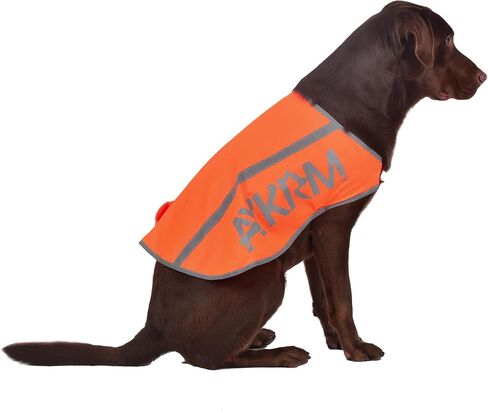 Orange Reflective Dog Vest for Large Breeds, High Visibility Dog Safety Vest Harness with Removable Bell Keep Safe from Hunting, Training & Cars Accidents in Saudi Arabia