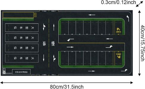 1/64 DIECAST PROATH PROTORTORE PROTOGREOGENT PLAY MAT 15.75X31.5 بوصة تخطيط سطح المكتب مصغرة مرآب DIORAMA- نمط ب in Kuwait