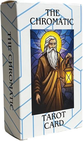 The Chromatic 78 Tarot Card Deck Features Stained Glass-Style Artwork with Bold Colors and fine Detail, Ideal for Beginners and Experts in Tarot, Fortune Telling, or Tarot Card in Saudi Arabia