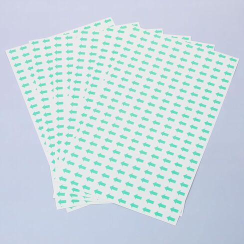 ONLYKXY 1320pcs Arrow Sticker Label 1/2 Inch Color Coding Sign Decal Self Adhesive Removable Small Rectangle Label for Products Inspection Defect Indicator Mini Arrow Sticker Marking (Mixed Color) in Saudi Arabia