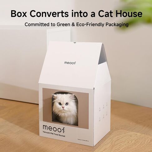 MEOOF Automatic Vacuum Pet Food Storage Airtight Dry Pet Food Bucket 13L/15 lb Dog Food Storage Container for Dogs Cats Small Animals Rechargeable Sealed Storage Bin with Scoop in Saudi Arabia