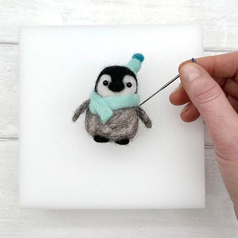 Bergin & Bath Needle Felting Kit, Penguins. Make Three Sweet Festive Decorations with This Beginner Friendly Craft kit for Adults and Teens. The Best Stocking Filler for Anyone Creative. in Kuwait