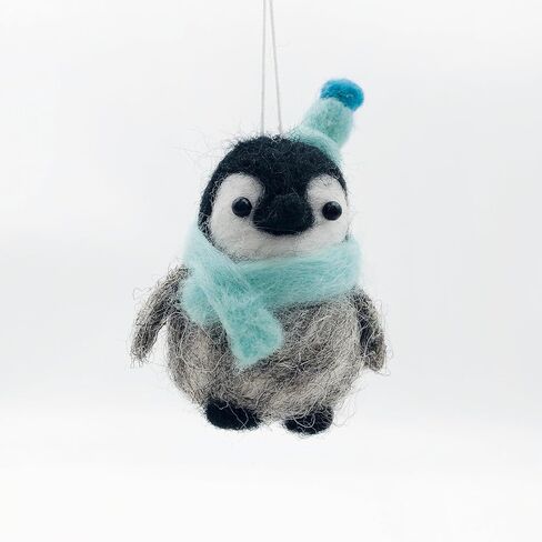 Bergin & Bath Needle Felting Kit, Penguins. Make Three Sweet Festive Decorations with This Beginner Friendly Craft kit for Adults and Teens. The Best Stocking Filler for Anyone Creative. in Kuwait