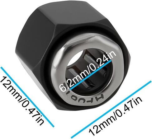 3x RC طريقة واحدة تحمل 12 مم HEX NUT R025 متوافقة مع HSP VX 1/10 NITRO Engine ، VX 16 18 SH 21 محركات in Kuwait