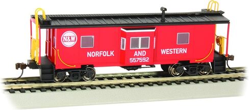 Bachmann Trains - Bay Window Caboose with Roof Walk Norfolk Western #557592 - HO Scale in Saudi Arabia