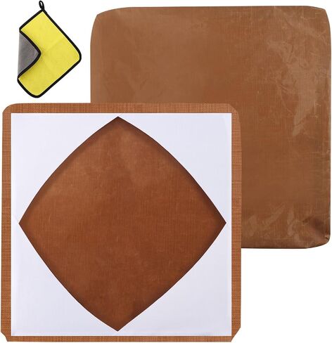 Heat Press Cover,2Pcs 15" x 15" Heat Press Transfer Sheet,Non-Stick Teflon-Sheet Protective Resistant Mat, Reusable Heats Resistant Craft Mat for Machines,HTV,Iron On Projects in Saudi Arabia