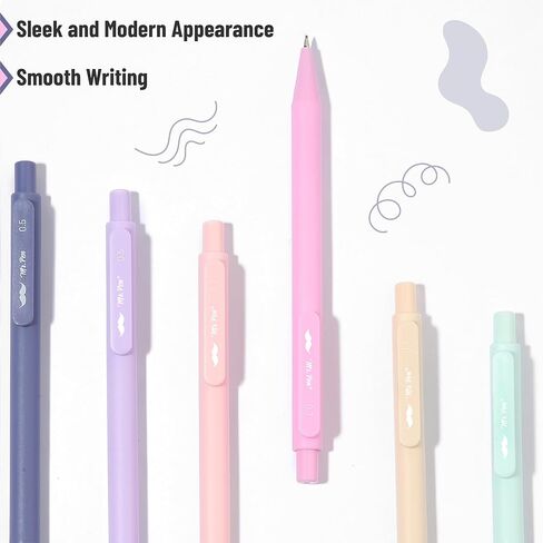 Mr. Pen- Pastel Mechanical Pencil مجموعة مع عبوات ومحركات الرصاص ، 6 حزمة ، أحجام 2 ، 0.5 0.7 مم ، مجموعة أقلام ميكانيكية جمالية in Kuwait