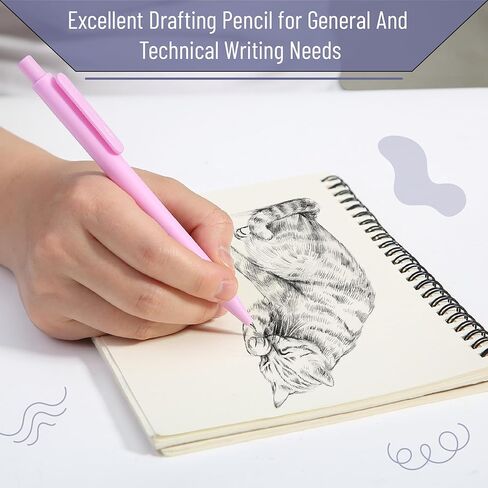 Mr. Pen- Pastel Mechanical Pencil مجموعة مع عبوات ومحركات الرصاص ، 6 حزمة ، أحجام 2 ، 0.5 0.7 مم ، مجموعة أقلام ميكانيكية جمالية in Kuwait