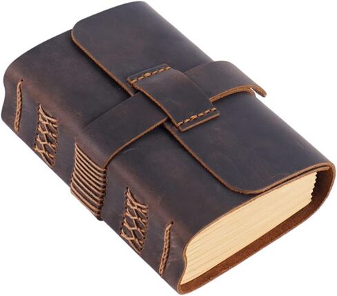 GFHSKRPL Notebook فارغ مصنوع يدويًا بالجلد اليدوي للكتابة على المكاتب المكتبية قرطاسية (هـ) in Kuwait