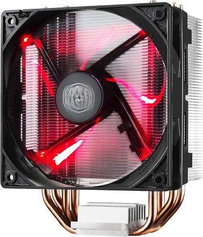 Cooler Master RR-212L-16PR-R1 Hyper 212 LED CPU Cooler with PWM Fan, Four Direct Contact Heat Pipes, Unique Blade Design and Red LEDs in Saudi Arabia