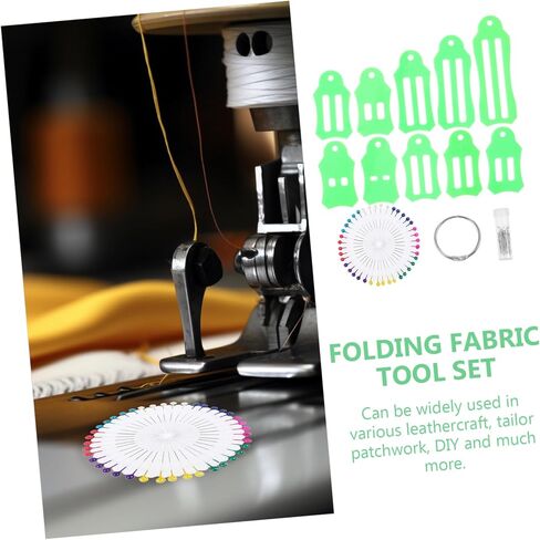 Housoutil Folding Fabric Tool Set for DIY Sewing Quilting Simple Bias Tape Maker Accessories for Quilting Projects for Crafting and Fabric Binding in Saudi Arabia
