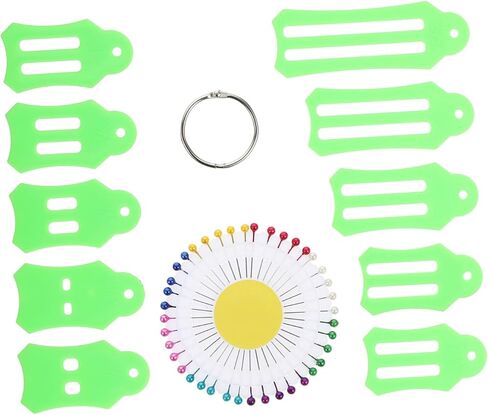 أداة نسيج قابلة للطي لـ NuObesty 12pcs لخياطة اللحف البسيط Maker Maker DIY Sewing Accessories لمشاريع ربط النسيج والحرف اليدوية in Kuwait