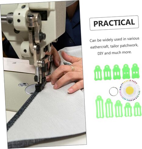 أداة نسيج قابلة للطي لـ NuObesty 12pcs لخياطة اللحف البسيط Maker Maker DIY Sewing Accessories لمشاريع ربط النسيج والحرف اليدوية in Kuwait