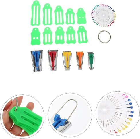 Gatuida 1Set Bias Tape Maker Fabric Sewing Kit Durable DIY Quilting Tools for Crafting Tailoring and Patchwork Convenient Sewing Supplies for Professional Use in Saudi Arabia