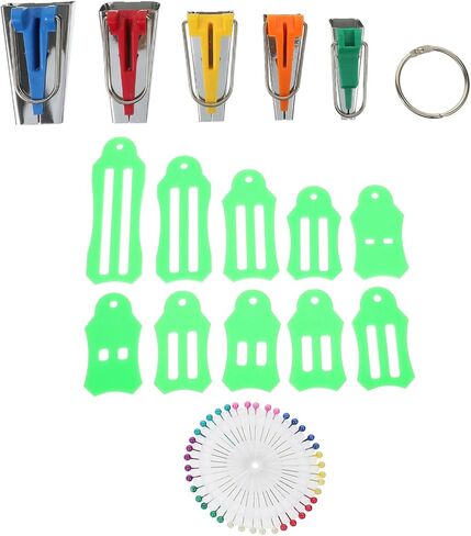 Gatuida 1Set Bias Tape Maker Fabric Sewing Kit Durable DIY Quilting Tools for Crafting Tailoring and Patchwork Convenient Sewing Supplies for Professional Use in Saudi Arabia