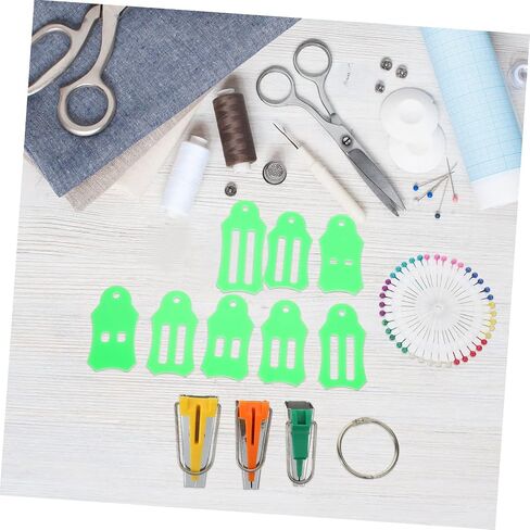 Gatuida 1Set Bias Tape Maker Fabric Sewing Kit Durable DIY Quilting Tools for Crafting Tailoring and Patchwork Convenient Sewing Supplies for Professional Use in Saudi Arabia