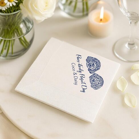 Custom Pet Wedding Napkins - High Quality Paper, Hand Designed with Dog or Cat Photos, Safe Ink, Wedding Napkins for Reception, Wedding Must Haves for Pet Owners in Saudi Arabia
