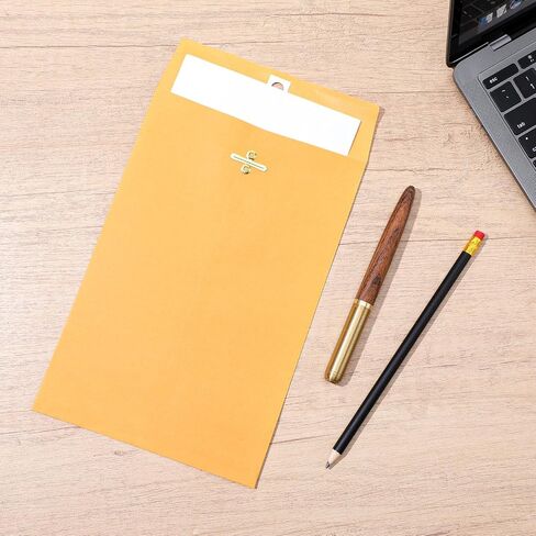 Clasp Garkes 20 PCS 6x9 Brown Kraft Occants with Clasp Closure Manila Envelope Heavy Kraft Paper for Home Office Business Legal أو School رائعة لتقديمها إلى المستندات المخزنة أو البريدية in Kuwait