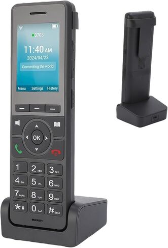 هاتف VbestLife 4G LTE WIFI Protable ، هاتف DECT Cordless VoIP ، هاتف مكتب مكتب مكتب منزلي ثابت مع شاشة ملونة 2.4 بوصة ، معرف المتصل in Saudi Arabia
