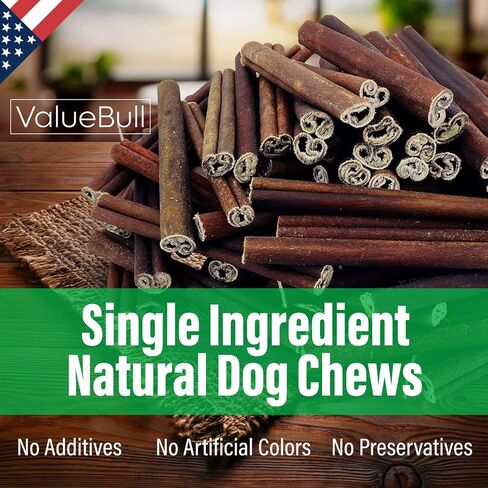 ValueBull USA Collagen Sticks for Small Dogs, 6 Inch Extra Thin Chews, Natural Dog Treats, 100 Count Bulk Pack - Promotes Joint, Skin & Coat Health with Glucosamine and Chondroitin in Kuwait